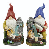 Outdoor solar lamp resin garden decoration Goblin dwarf dwarf