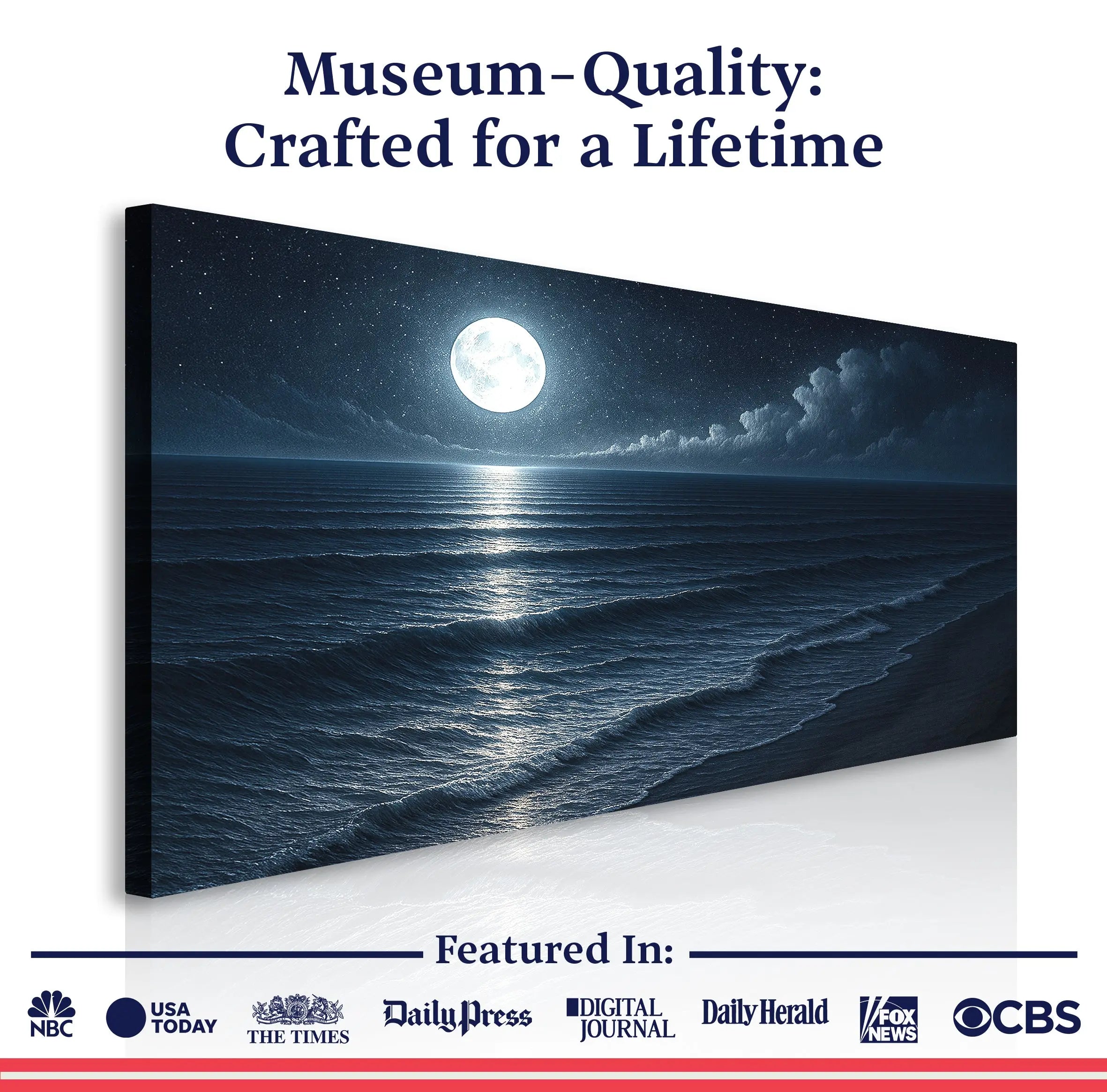 Beach Shoreline Coastal Wall Art Tailored Canvases