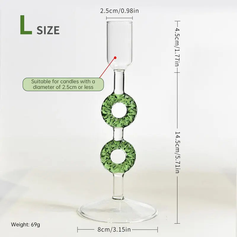 Nordic Borosilicate Glass Candle Holder, Christmas Tree Tabletop Decor for Home eprolo