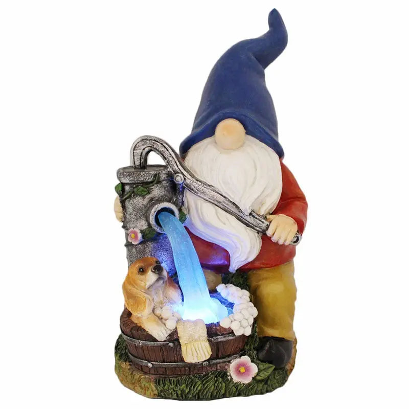 Outdoor solar lamp resin garden decoration Goblin dwarf dwarf eprolo