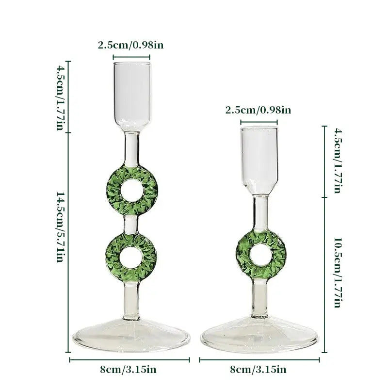 Nordic Borosilicate Glass Candle Holder, Christmas Tree Tabletop Decor for Home eprolo