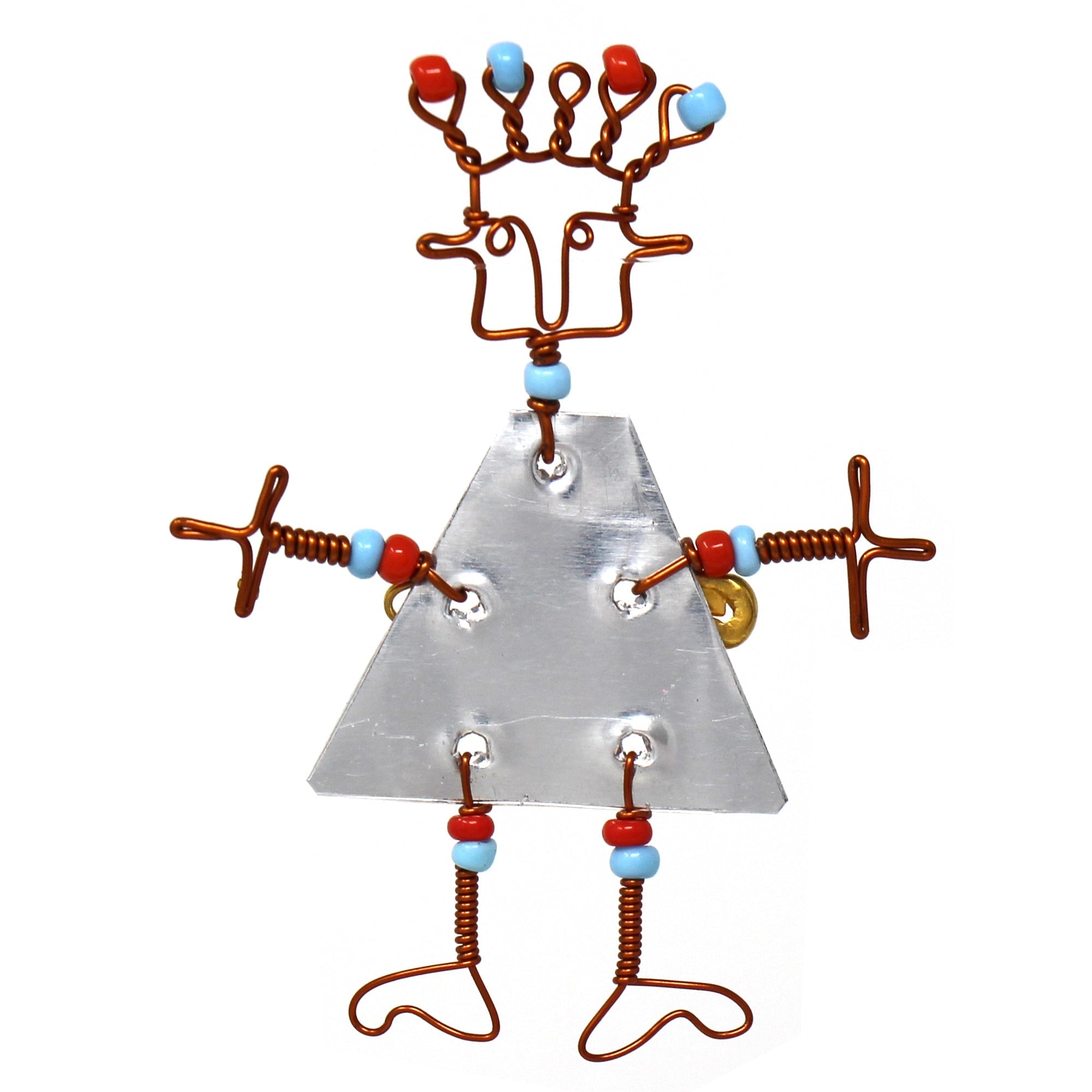 Dancing Girl Pin with Beads - Creative Alternatives Creative Alternatives