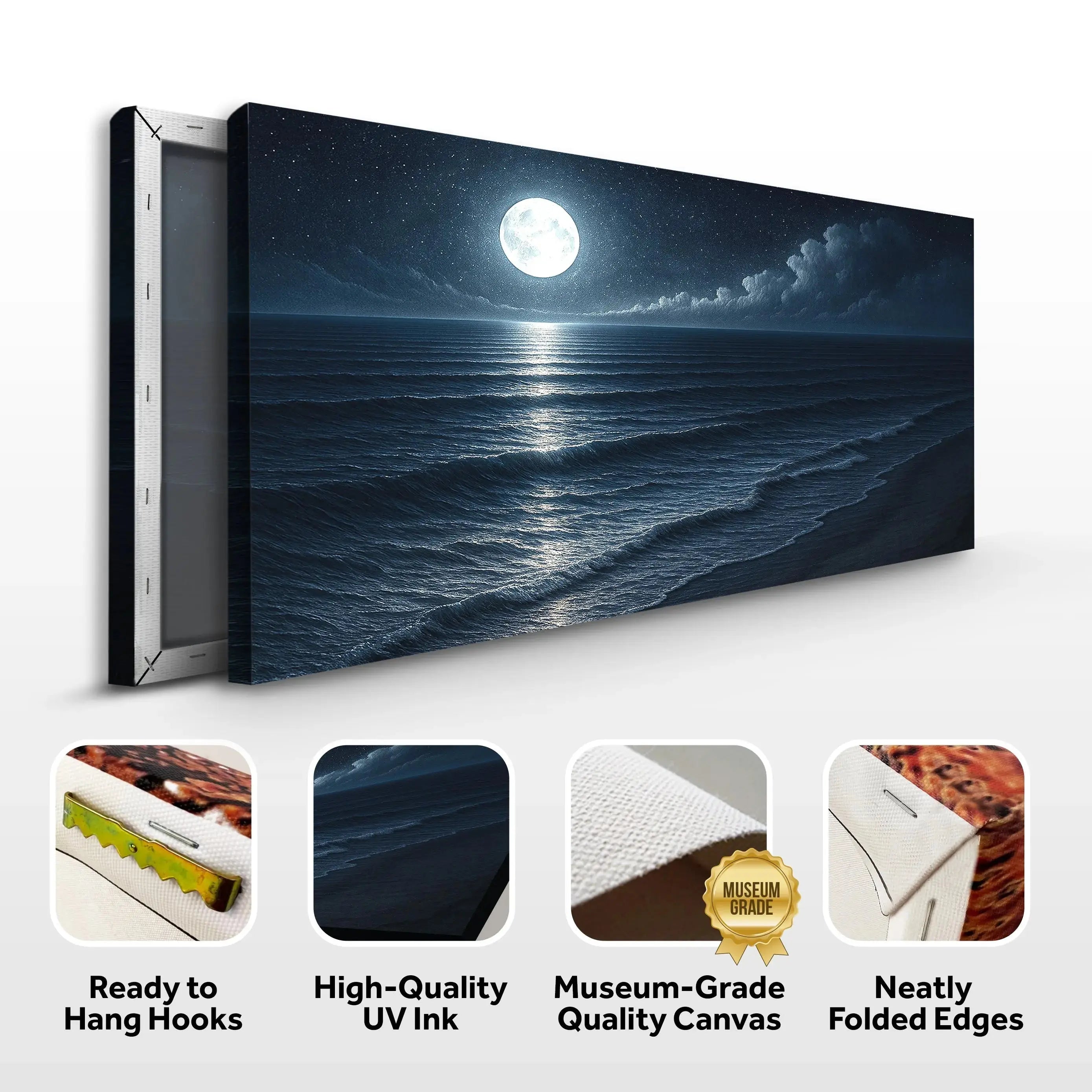 Beach Shoreline Coastal Wall Art Tailored Canvases