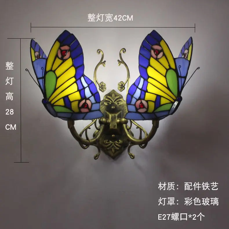 European and American Style Butterfly Colorful Wall Lamp eprolo
