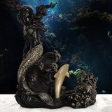 Mermaid resin decorative red wine rack ornaments