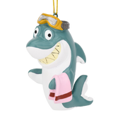 Beach Shark Christmas Ornament