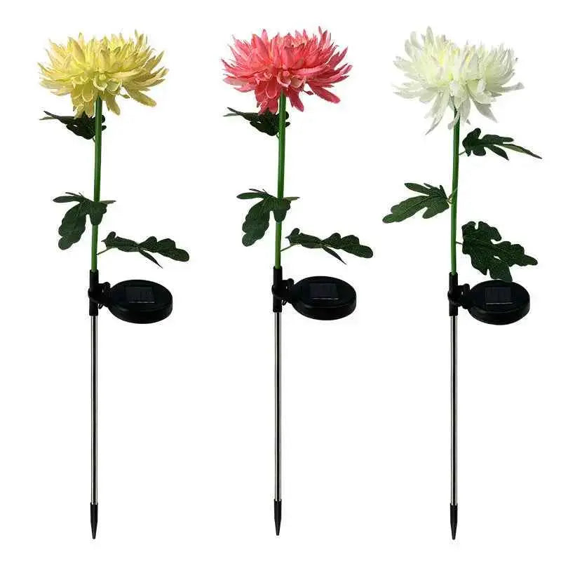 New Solar Chrysanthemum Lamp Outdoor  Decor