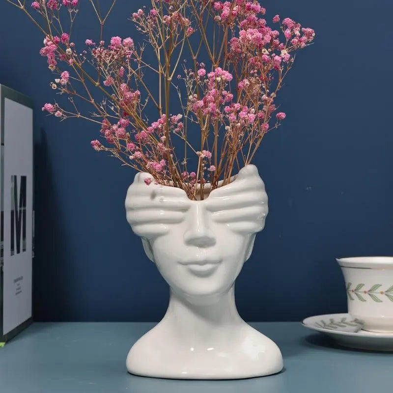 Human Body Ceramic Vase Human Shape Art Vase Nordic Home Decoration Ceramic Vase eprolo