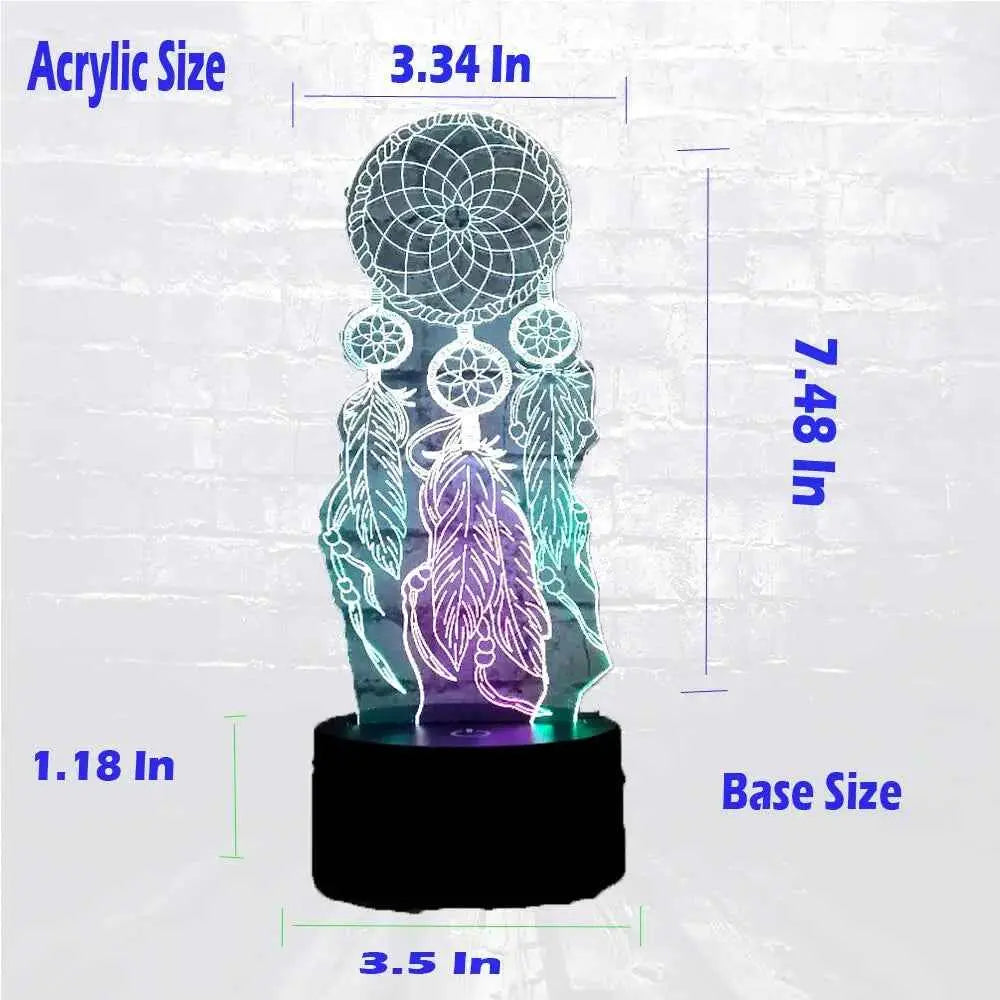 Table Lamp Switch Dream Catcher 3D Touch Night