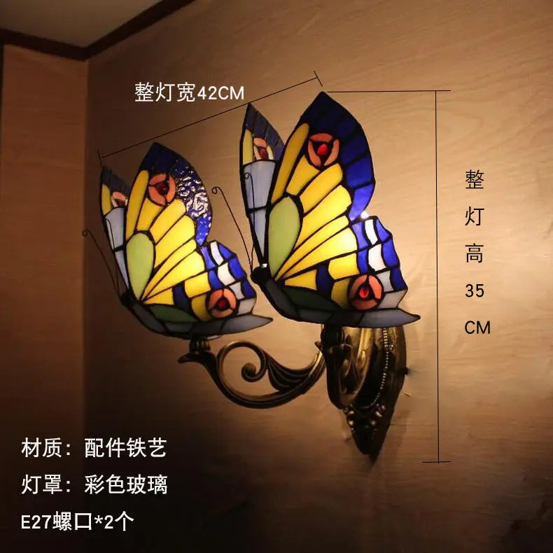 European and American Style Butterfly Colorful Wall Lamp eprolo