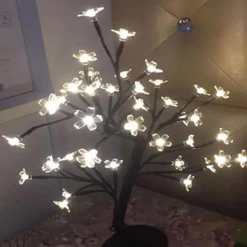 LED Cherry Blossom Crystal Bonsai Stars  Tree Light Branches Home Decor eprolo
