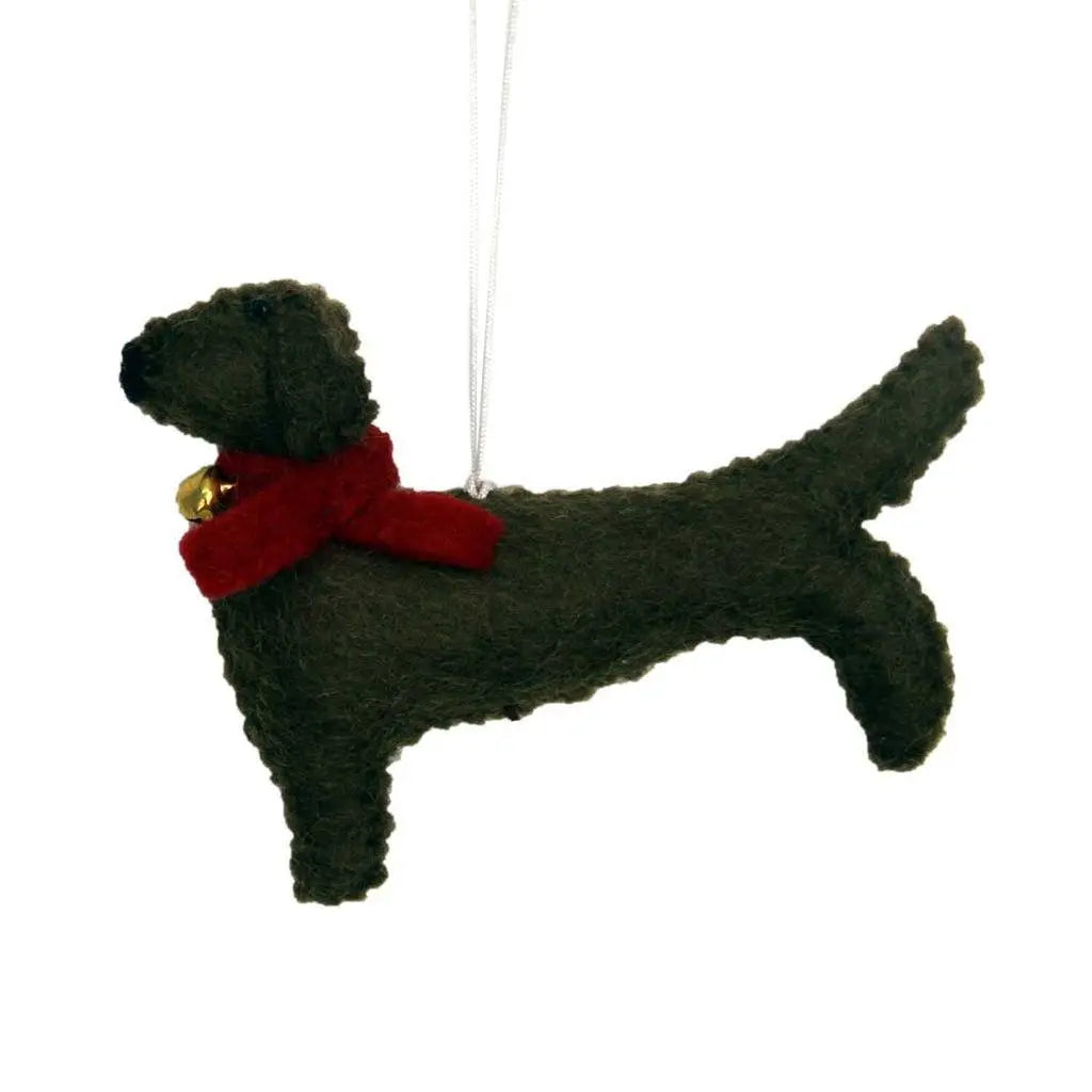 Dachshund Felt Ornament - Global Groove (H) Global Groove (H)