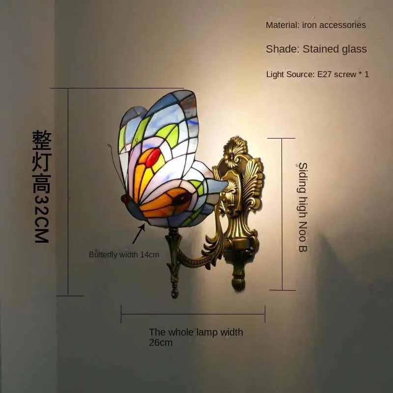 European and American Style Butterfly Colorful Wall Lamp eprolo
