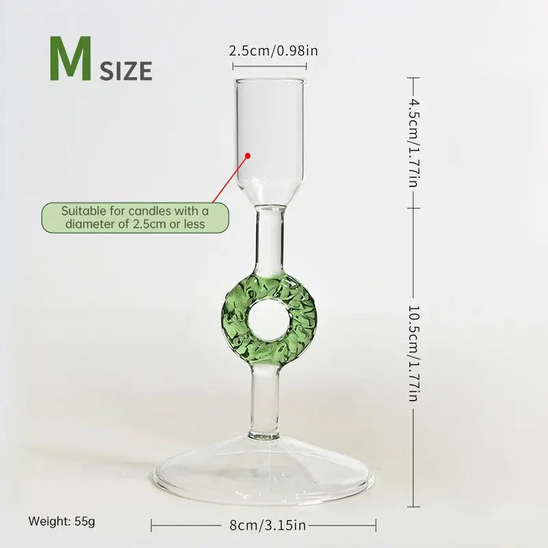 Nordic Borosilicate Glass Candle Holder, Christmas Tree Tabletop Decor for Home eprolo