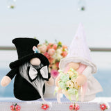 New wedding faceless doll holding flower doll Rudolph ornaments home window decoration ornaments