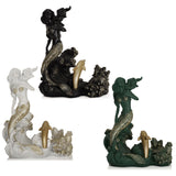 Mermaid resin decorative red wine rack ornaments