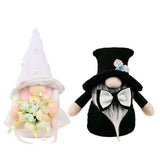 New wedding faceless doll holding flower doll Rudolph ornaments home window decoration ornaments