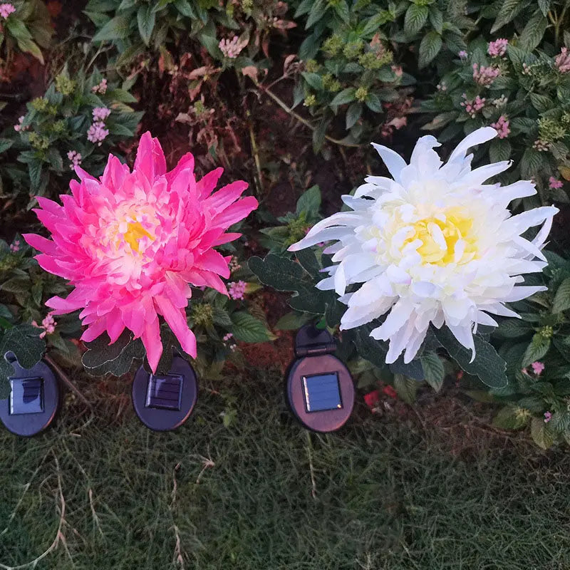 New Solar Chrysanthemum Lamp Outdoor  Decor eprolo