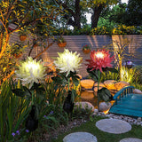 New Solar Chrysanthemum Lamp Outdoor Led Garden Garden Lamp Simulation Flower Lawn Lamp Ground Decorative Lamp