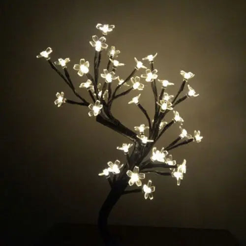 LED Cherry Blossom Crystal Bonsai Stars  Tree Light Branches Home Decor eprolo