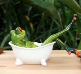 Crafts frog ornaments resin home living tabletop