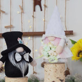 New wedding faceless doll holding flower doll Rudolph ornaments home window decoration ornaments