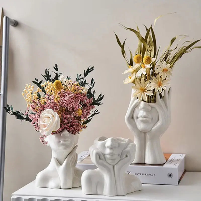 Human Body Ceramic Vase Human Shape Art Vase Nordic Home Decoration Ceramic Vase eprolo