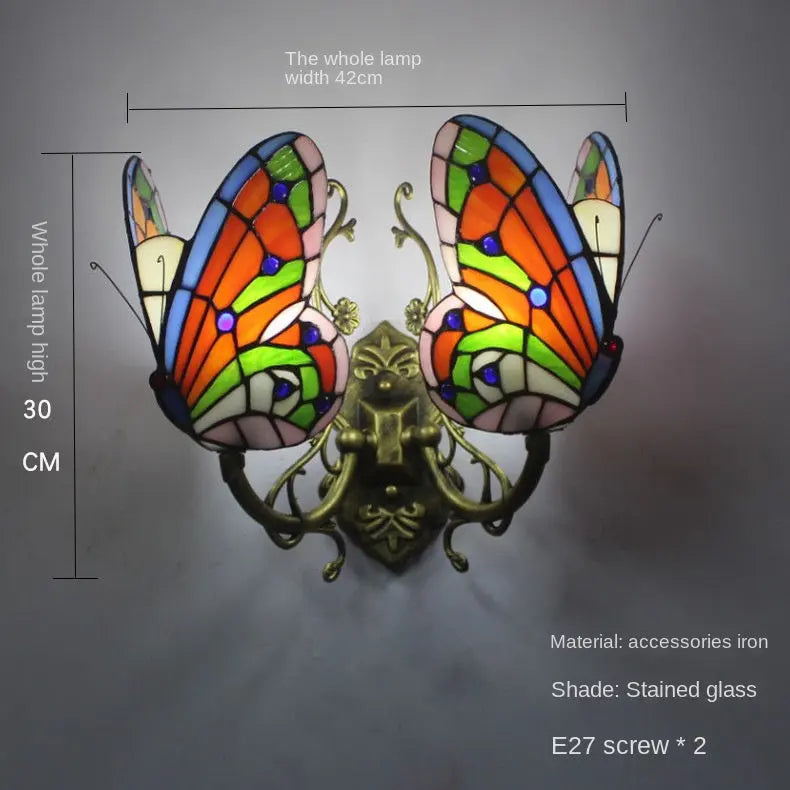 European and American Style Butterfly Colorful Wall Lamp eprolo