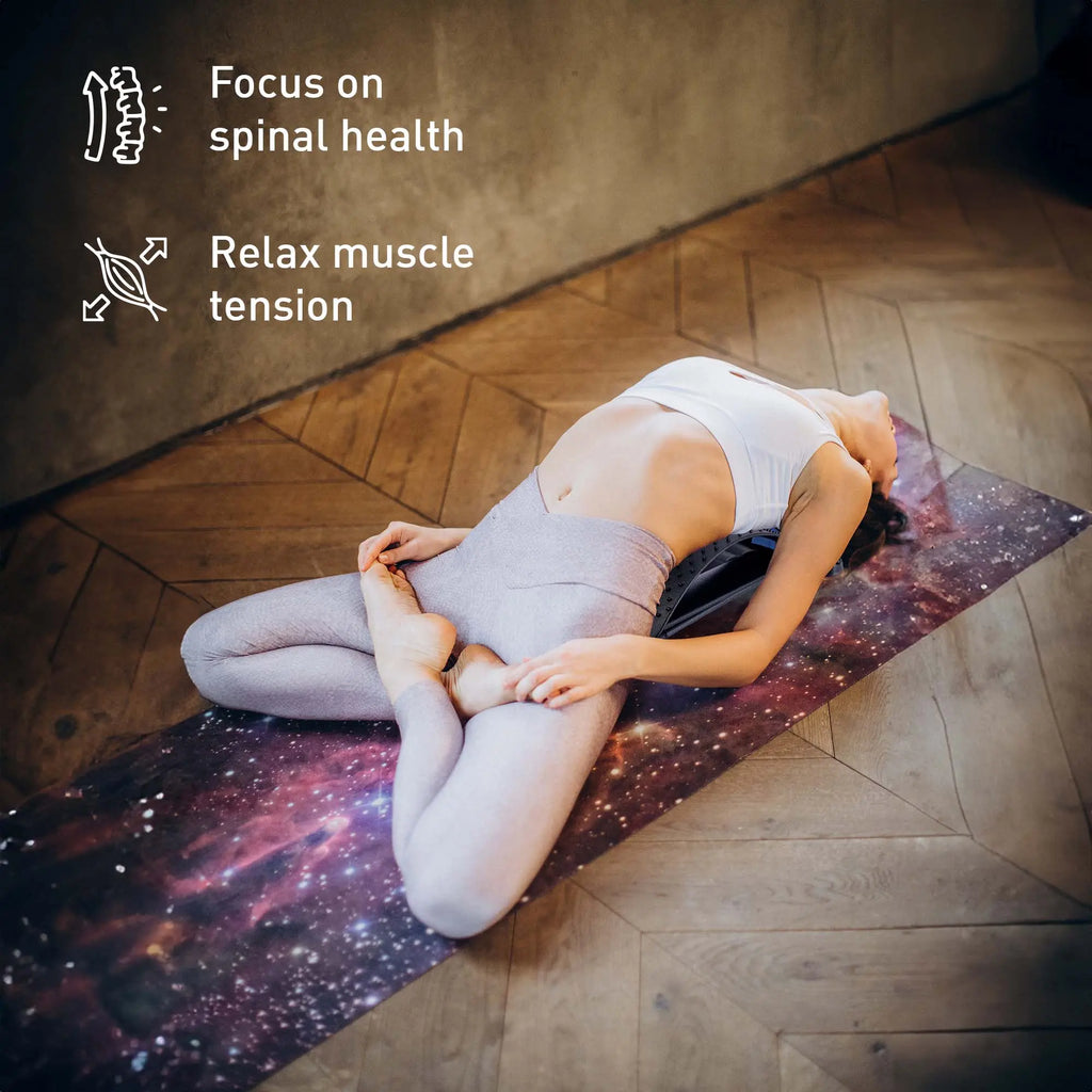 Pursonic Relax & Restore Bundle: Multi-Level Back Stretcher & 3-Speed Massage Gun Pursonic