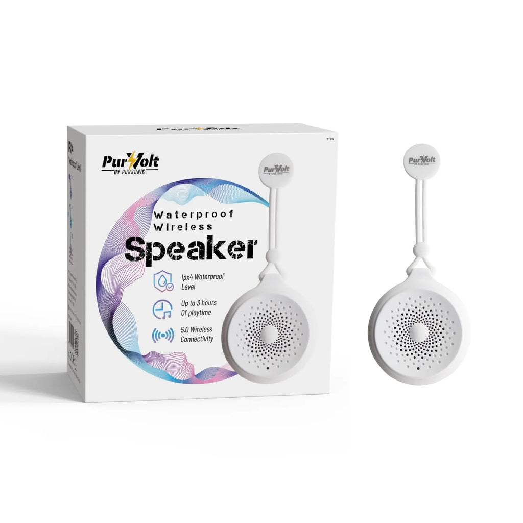 Waterproof Wireless Speaker – Portable Bluetooth Shower Speaker Pursonic
