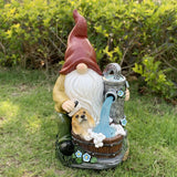 Outdoor solar lamp resin garden decoration Goblin dwarf dwarf