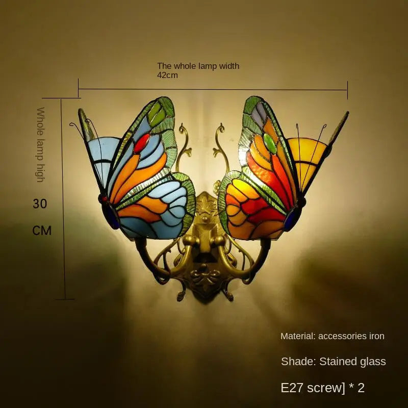 European and American Style Butterfly Colorful Wall Lamp eprolo
