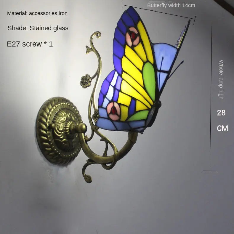 European and American Style Butterfly Colorful Wall Lamp eprolo