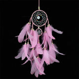 Dream Catcher LED Lighting Feather Dreamcatcher Girl Room Bell Bedroom Romantic Hanging Decoration