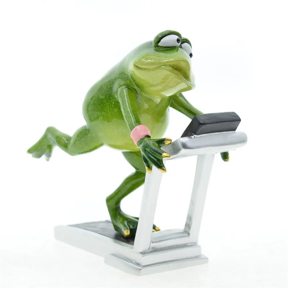 Sports frog resin ornaments eprolo