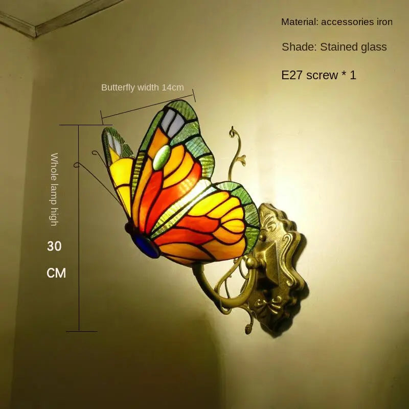 European and American Style Butterfly Colorful Wall Lamp eprolo