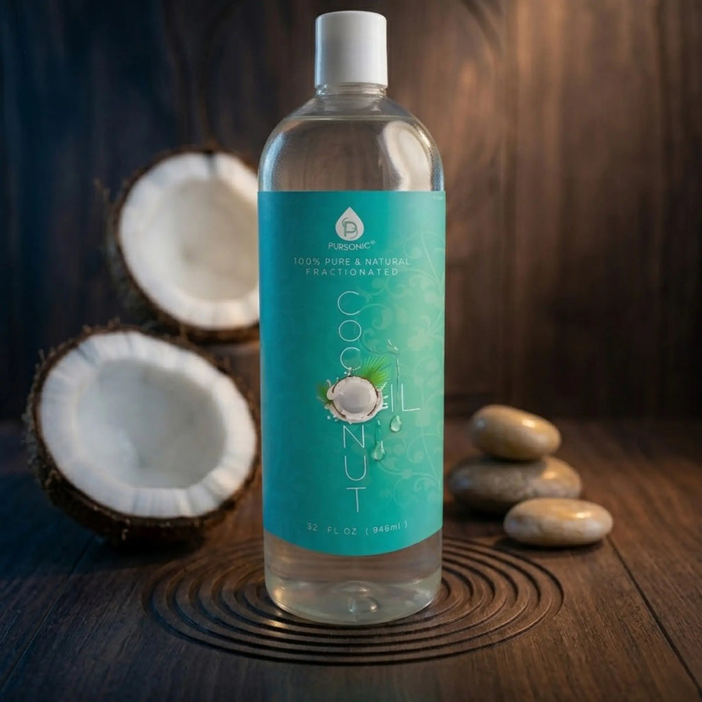 100% Pure Oil for Massages, Therapeutic Recipes & Essential Oils, Fractionated Coconut, 32 Fl Oz-3