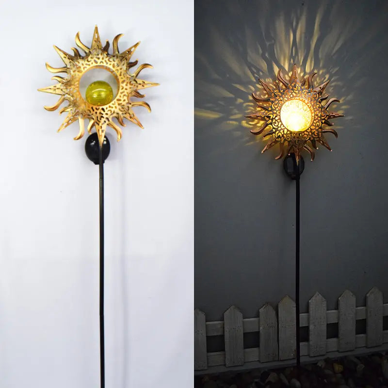 Outdoor Solar Lawn Lamp Moon Flame eprolo