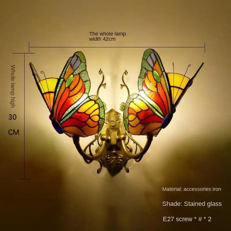 European and American Style Butterfly Colorful Wall Lamp eprolo
