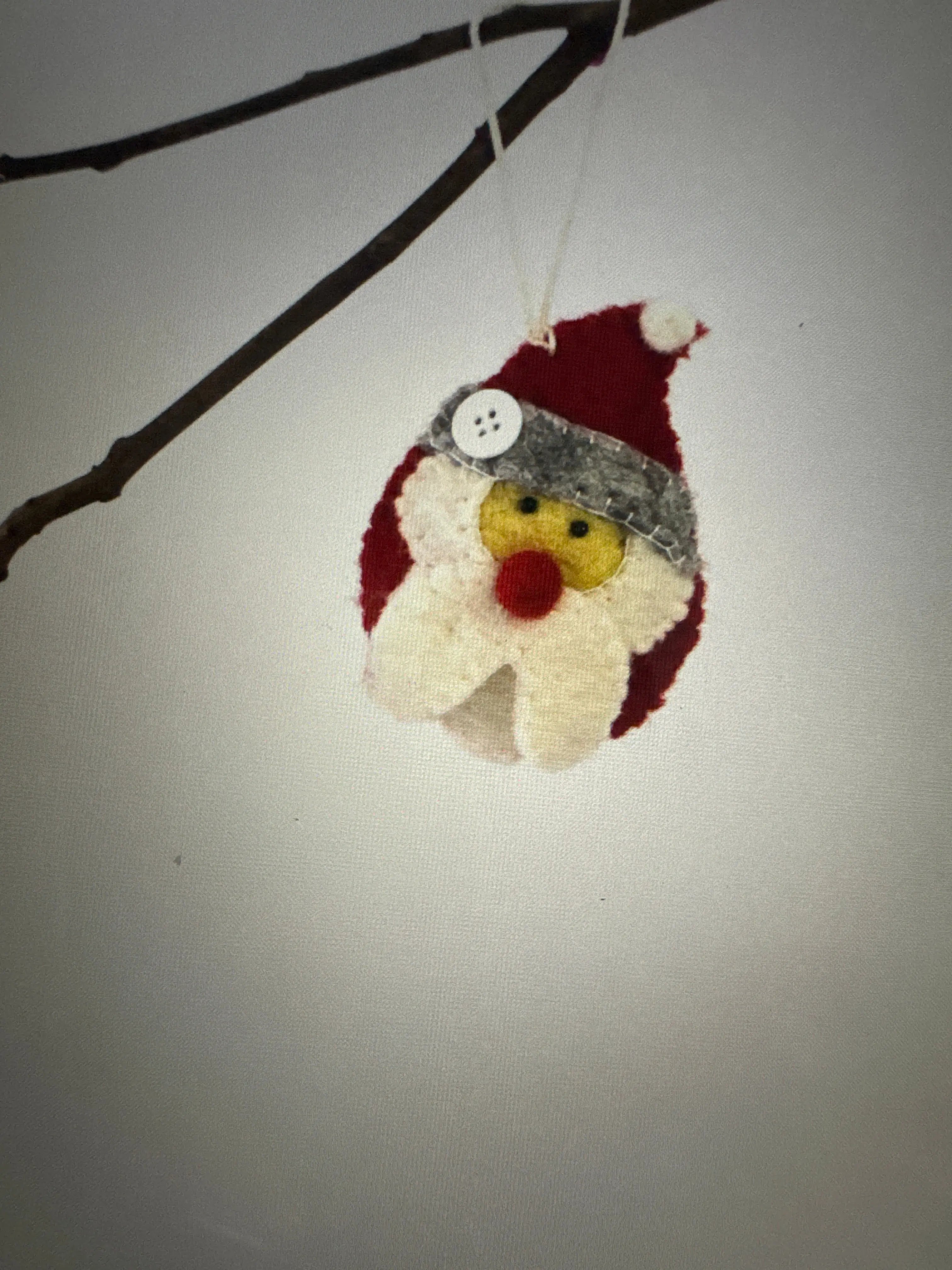 Hand Felted Christmas Ornament: Santa - Global Groove (H) Global Groove