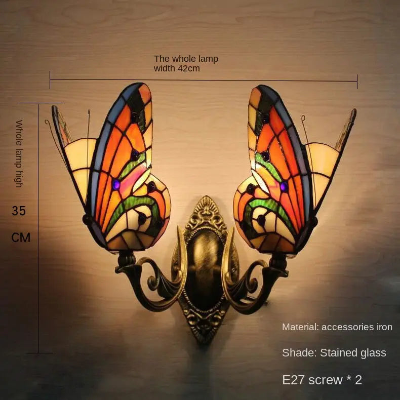 European and American Style Butterfly Colorful Wall Lamp eprolo