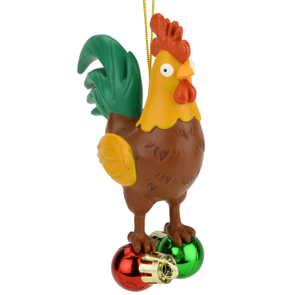 Cock and Bulbs Funny Christmas Ornament Decoration Tree Buddees Wholesale