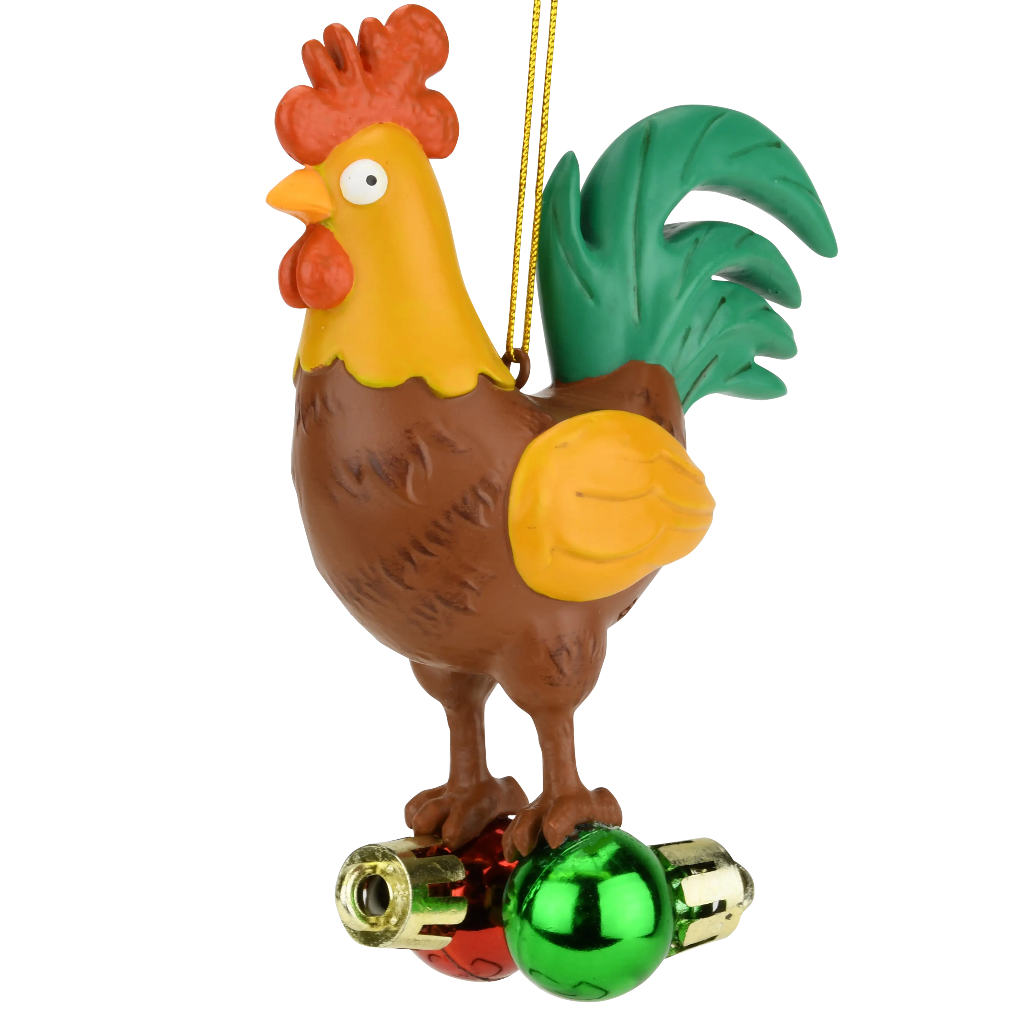 Cock and Bulbs Funny Christmas Ornament Decoration Tree Buddees Wholesale