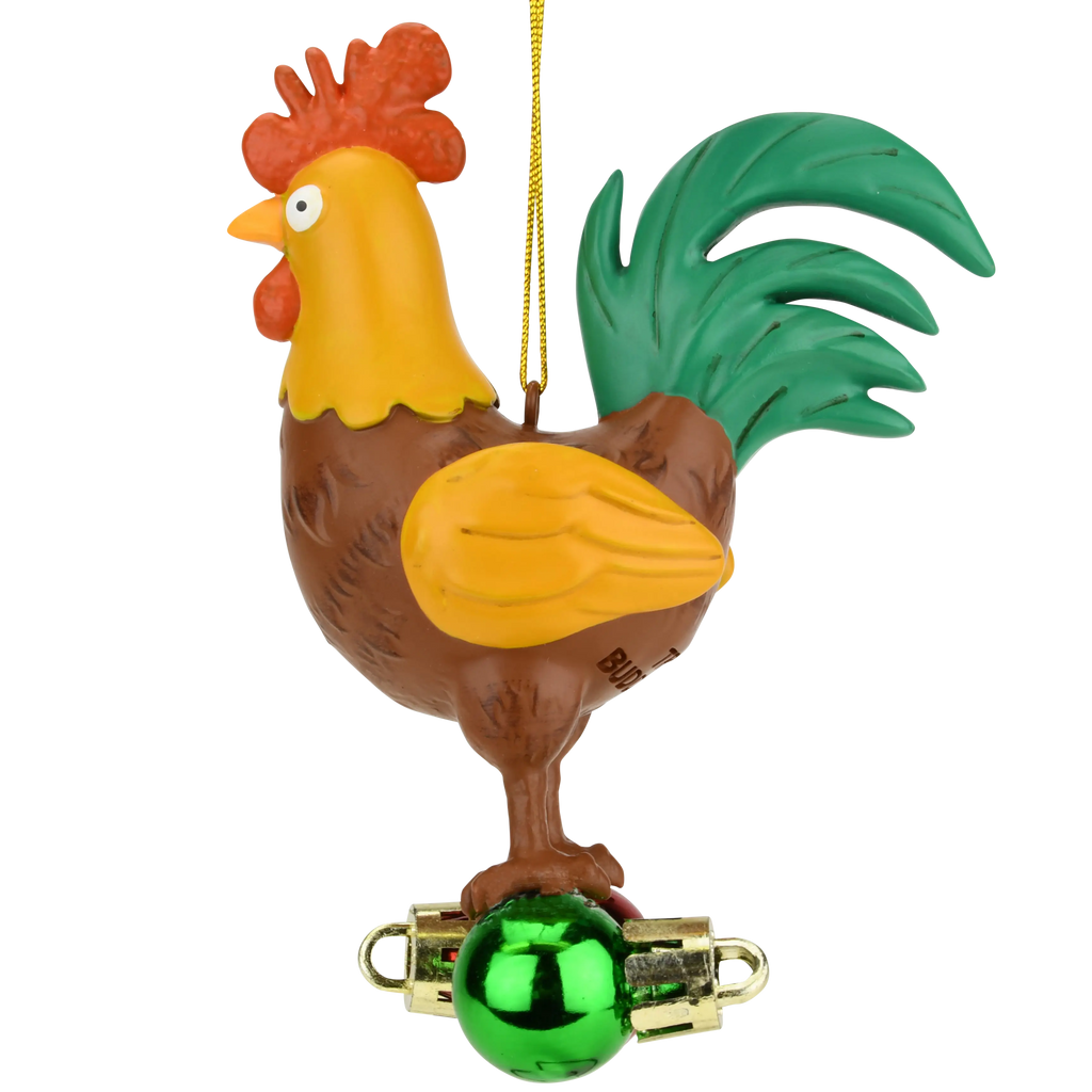 Cock and Bulbs Funny Christmas Ornament Decoration Tree Buddees Wholesale