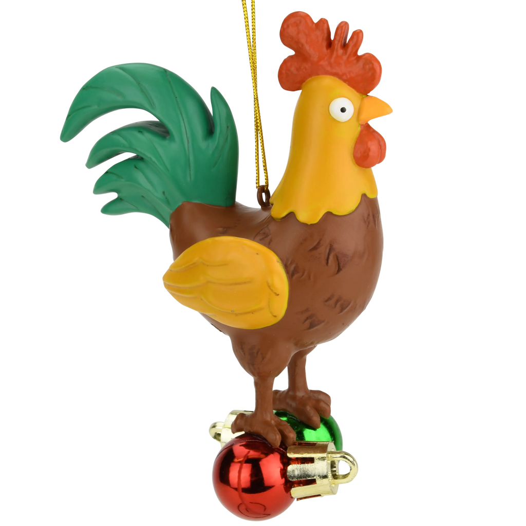 Cock and Bulbs Funny Christmas Ornament Decoration Tree Buddees Wholesale