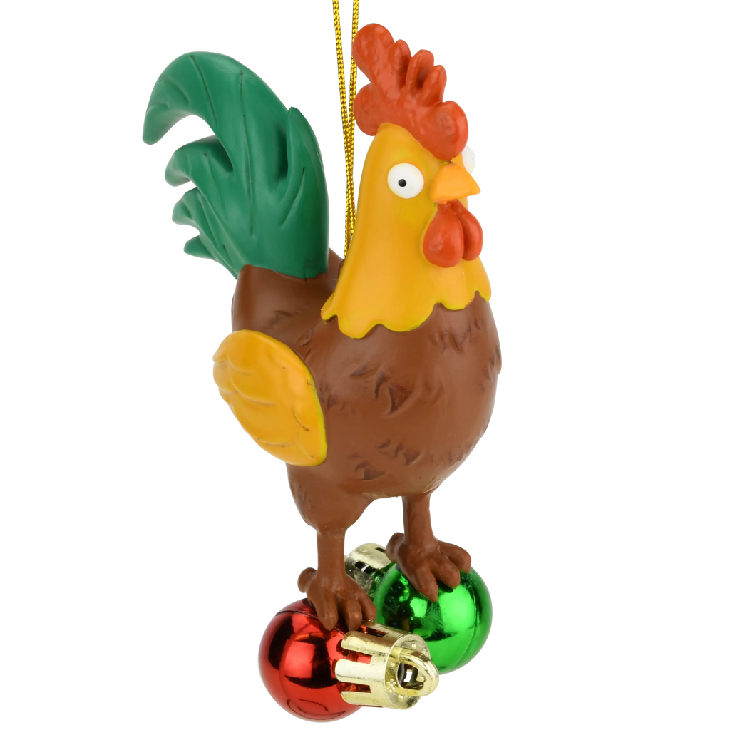 Cock and Bulbs Funny Christmas Ornament Decoration Tree Buddees Wholesale