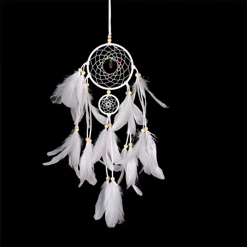 Dream Catcher LED Lighting Feather Dreamcatcher Girl Room Bell Bedroom Romantic Hanging Decoration eprolo