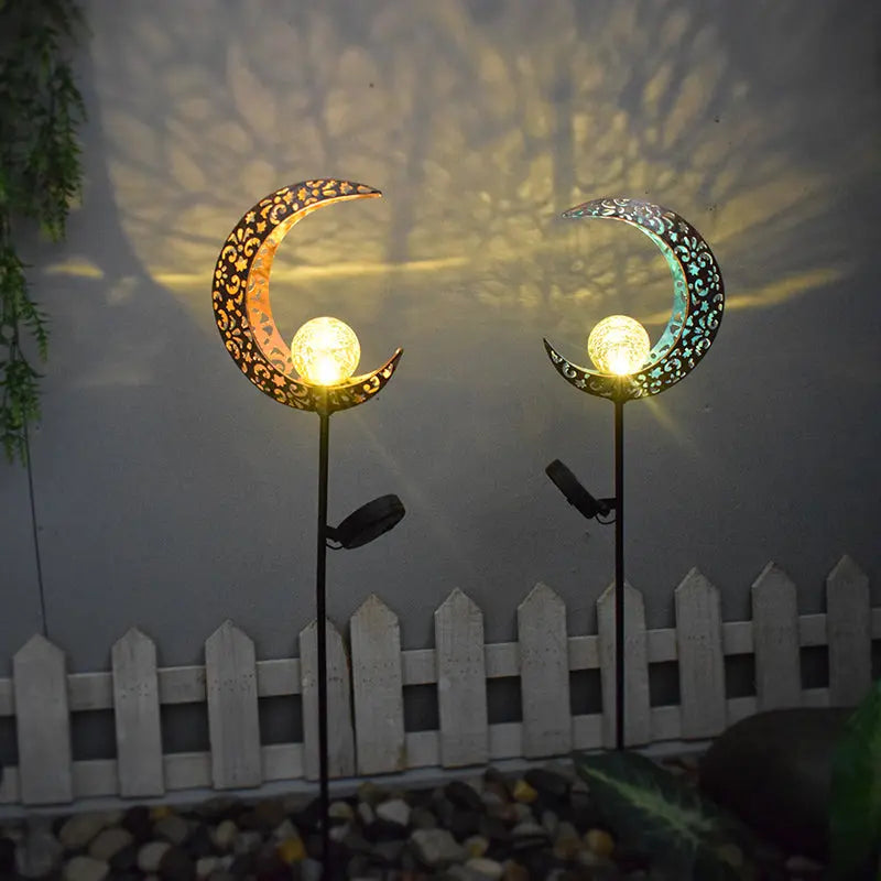 Outdoor Solar Lawn Lamp Moon Flame eprolo