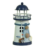 Lighthouse Candle Holder Mediterranean-style Iron Candle Holder Holiday Candlestick Home Wedding Party Family Decor S-779-0-818