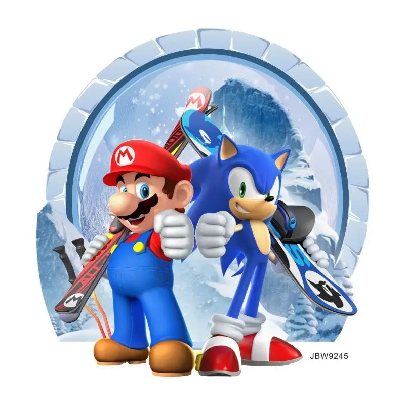 Sonic Mario cartoon stickers self-adhesive creative decoration. eprolo